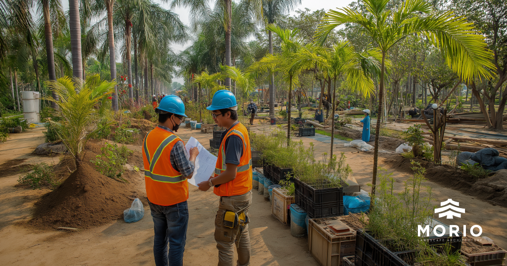 Thiết kế và thi công sân vườn chính thức